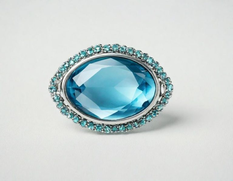 Aguamarina, devoto, broche en tu torso entallado, forja de aguamarina, insignia olvidada, dulzura, vorágine infinita